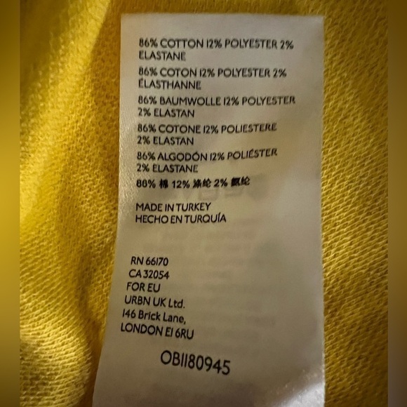 Anthropologie Saturday Sunday Yellow Sunny Day Puff Sleeve Tunic Dress Size S - Picture 5 of 5